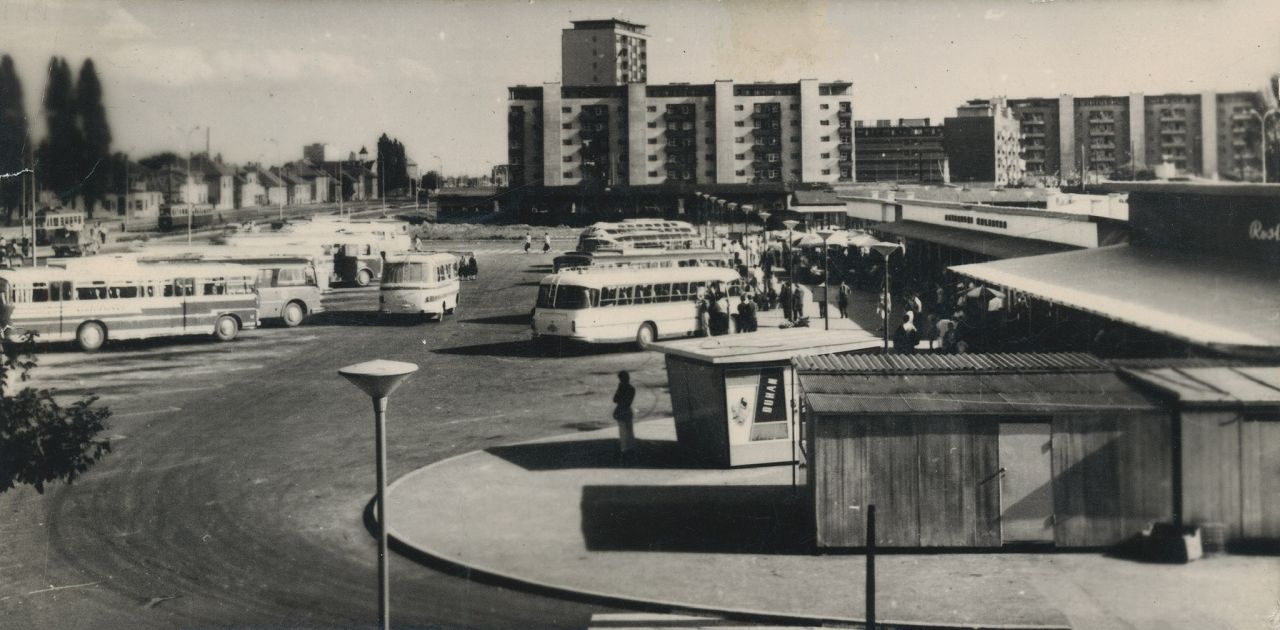 Autobusni kolodvor, Avenija Marina Držića, oko 1968. godine